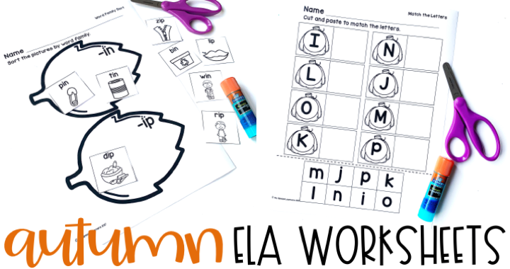 language arts worksheets for special education