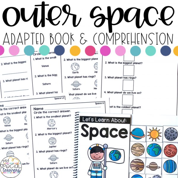 Outer Space Adapted Book & Comprehension for Special Education – My ...