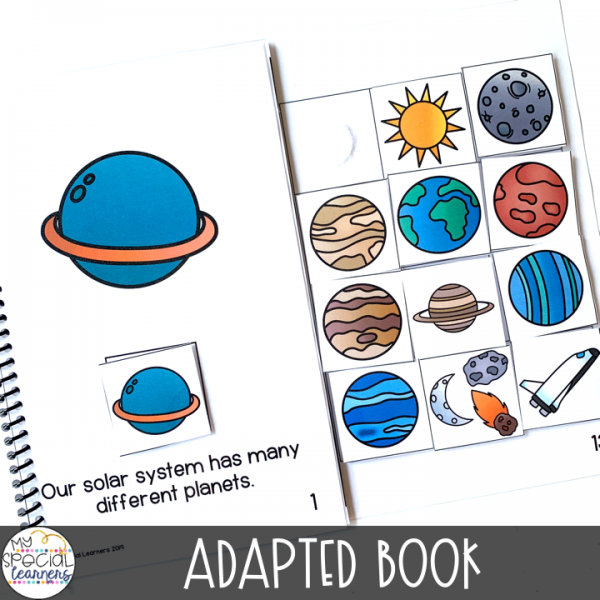 Outer Space Adapted Book & Comprehension for Special Education - Image 2